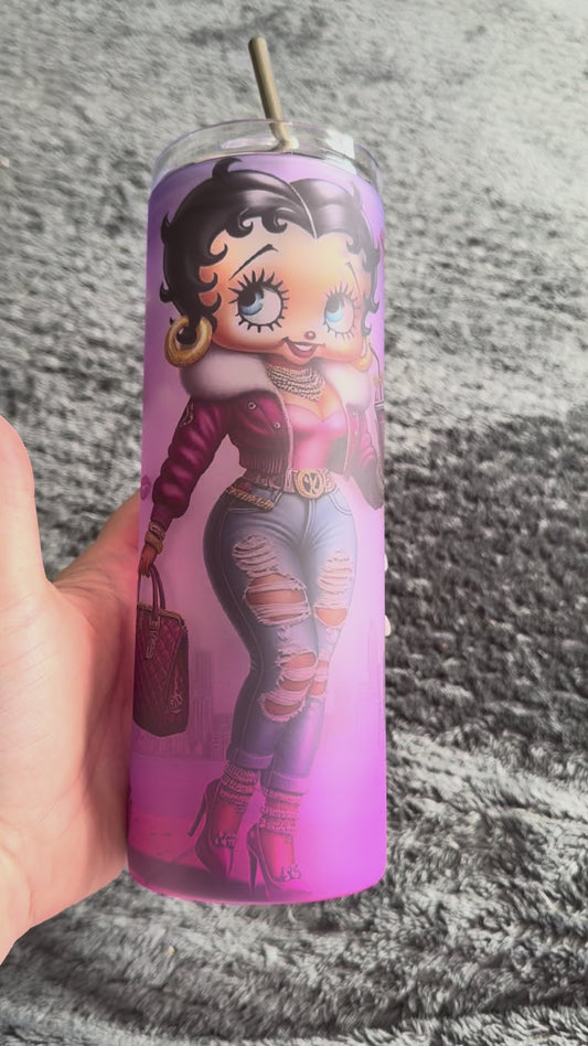 25 oz Betty boop tumbler